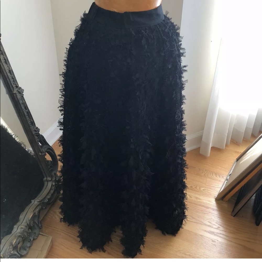 Anthropologie Eri & Ali black statement skirt